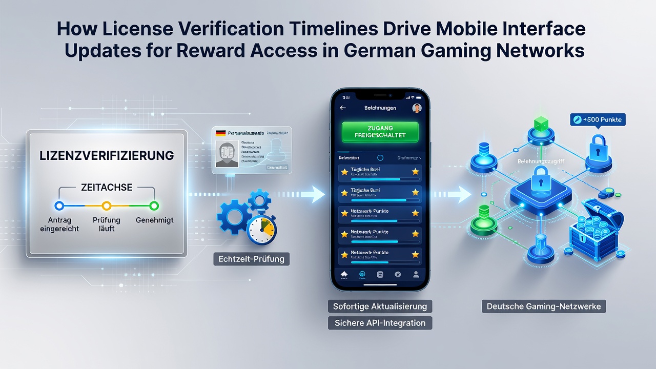 Mobile Schnittstellen-Updates in regulierten deutschen Gaming-Netzwerken nach Lizenzverifizierung