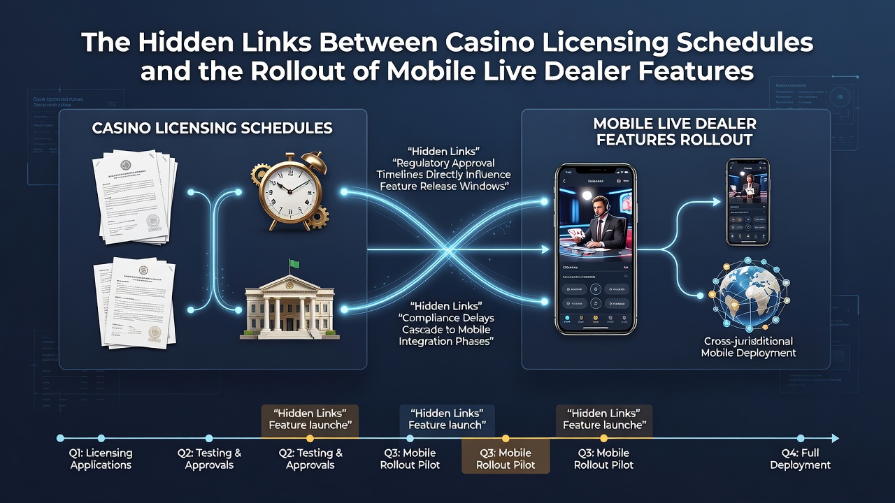 Darstellung von Zeitplänen für Casino-Lizenzen und mobile Live-Dealer-Entwicklungen