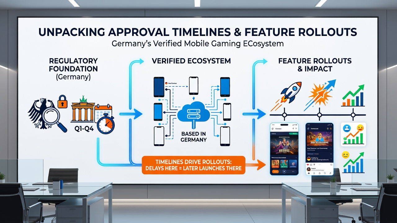 Darstellung von Zertifizierungszyklen und deren Auswirkungen auf Feature-Rollouts in mobilen Gaming-Apps